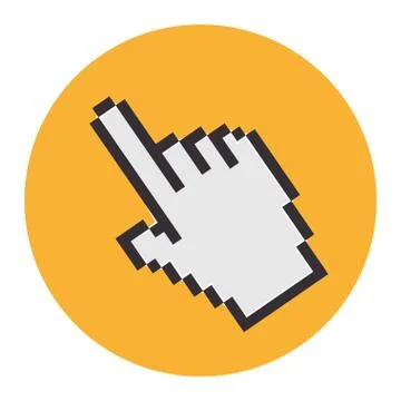 Hand mouse pointer icon Stock Illustration