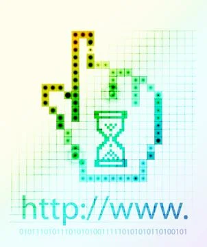 Hand mouse symbol Stock Illustration