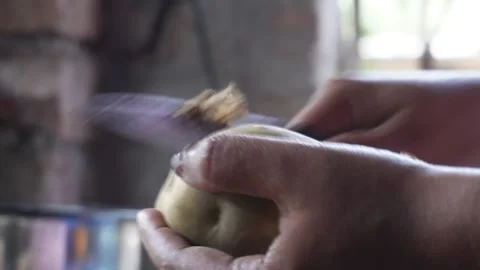 Hand movements and knife work Video stock 332576009