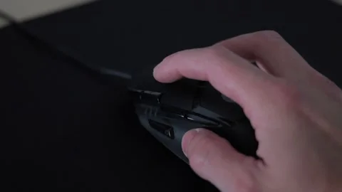 Hand Moving Computer Mouse Stock Footage 293507253