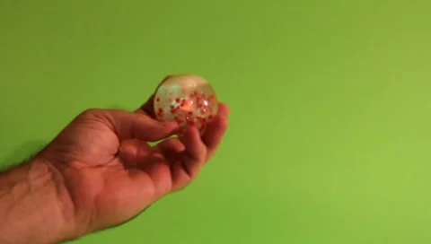 Hand moving the magic ball Stock Footage 7751743