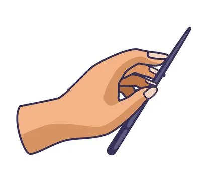 Hand with needle 스톡 일러스트