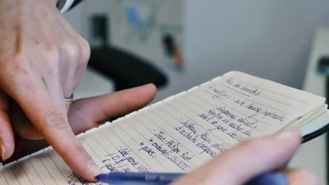 Hand note Stock Footage 272931845