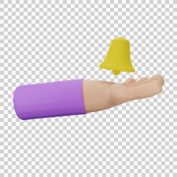 Hand with notification message concept Stock Illustration