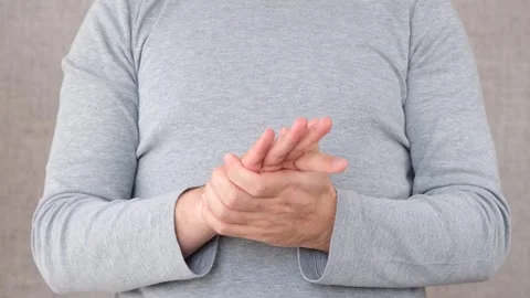 Hand numbness massages Stock Footage 264782405