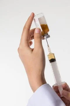 Hand of a nurse Stock Photos