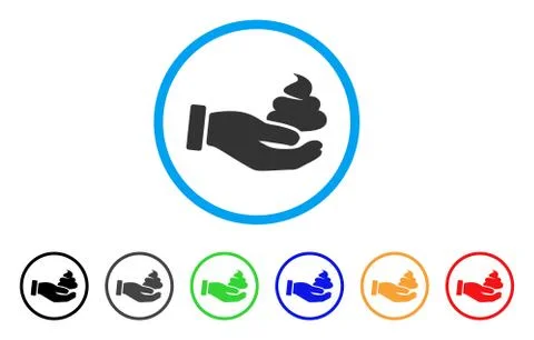 Hand Offer Shit Vector Icon Illustration