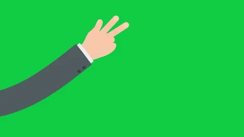 Hand offering a square object, emphasizing generosity on green screen. Stock Footage 299045960