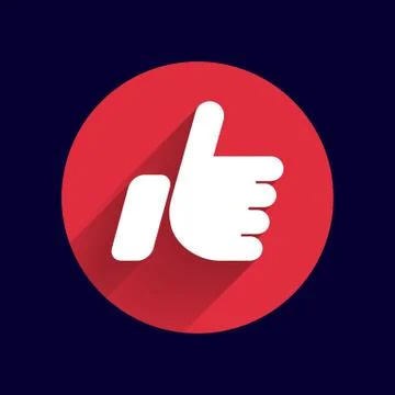 Like hand ok icon vector line design Stock Illustration