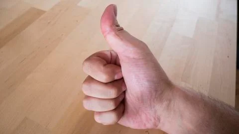 The hand with ok Stock Photos