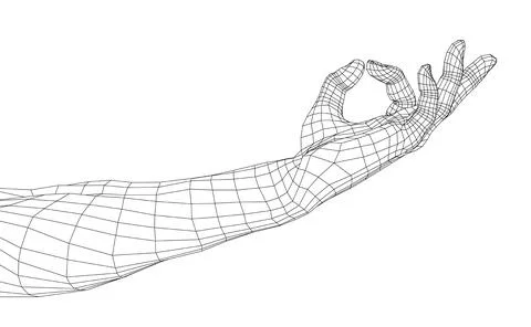 Hand OK sign Stock Illustration