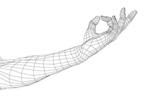 Hand OK sign Stock Illustration