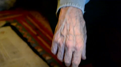 Hand of an old man Stock Footage 52913449