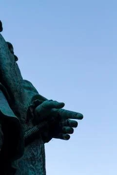 Hand from old statue Stock-Fotos