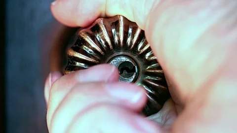 The hand open the door. Stock Footage 85658049