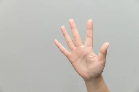 Hand with open palm Stock Photos