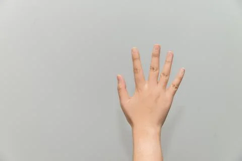 Hand with open palm Stock Photos