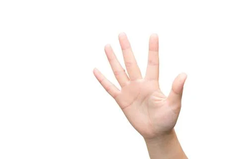 Hand with open palm Stock Photos