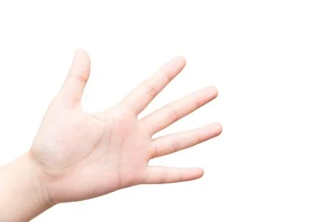 Hand with open palm Stock Photos