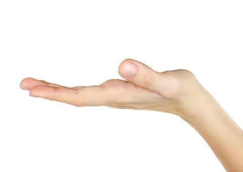 Hand open Foto stock