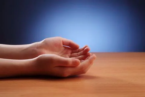 Hand open Stock Photos