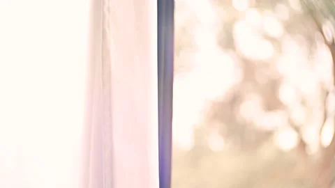 Hand open the window Stock Footage 147350435