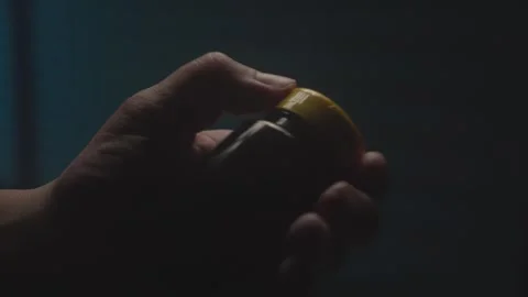 Hand Opening a Pill Jar in Dim Light Stock Footage 280551582