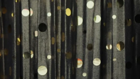 Hand opens the curtain, changing room Stock Footage 138903161