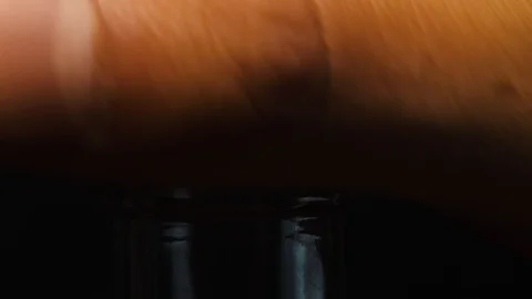 The hand opens the lid on the bottle Video stock 86787955