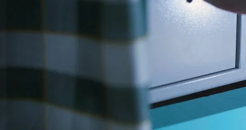 Hand opens the safe with the money. Rubles. Stock Footage 120730306