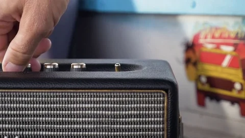 Hand operating control panel of a machine Stock Footage 71828807