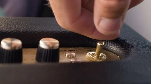 Hand operating control panel of a machine Stock Footage 71829940