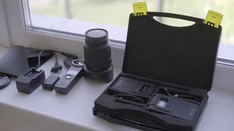 The Hand of an Operator Presses Button and Mix on the Broadcasting Console Stock Footage 77251782