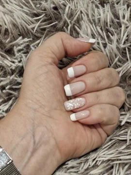 Hand over texture Foto stock