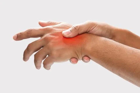 Hand pain. Stock Photos