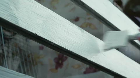 Hand with a paint brush 스톡 동영상 202193008