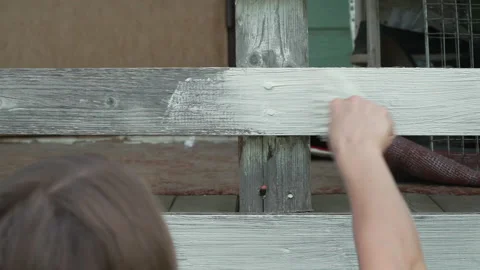 Hand with a paint brush 스톡 동영상 202307752