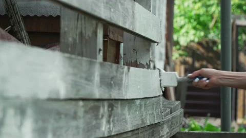 Hand with a paint brush 스톡 동영상 211129379