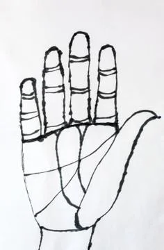 Hand paint Stock Illustration