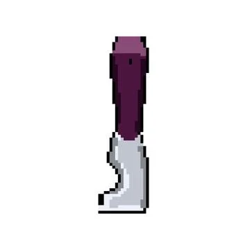 Hand paint scraper pixel art vector illustration Stock Illustration