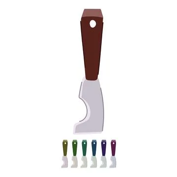 Hand paint scraper vector cartoon graphic Ilustración de archivo