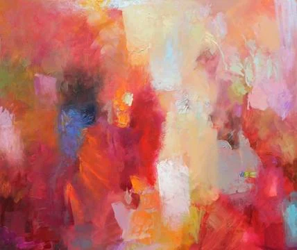 Hand painted abstract art Stock Illustration