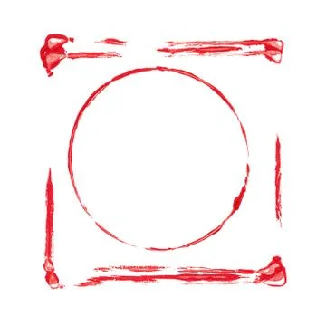 Hand painted acrylic frames 스톡 일러스트