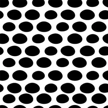 Hand-painted Aligned polka dot pattern variation 2 Stock Illustration