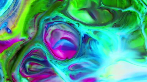 Hand Painted Background with Mixed Color Spreads and Swirls Texture 10 Stock Footage 321569505
