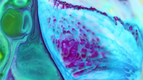 Hand Painted Background with Mixed Color Spreads and Swirls Texture 54 Stock Footage 325140468