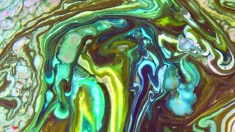 Hand Painted Background with Mixed Color Spreads and Swirls Texture 71 Stock Footage 326546533
