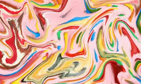 Hand painted background with mixed liquid Abstract fluid acrylic painting Stock Illustration