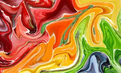 Hand painted background with mixed liquid Abstract fluid acrylic painting Stock Illustration