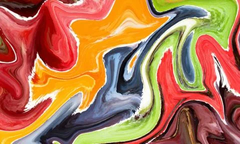 Hand painted background with mixed liquid Abstract fluid acrylic painting Stock Illustration